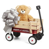 Radio Flyer My 1st Steel & Wood Toy Wagon with Teddy Bear, 19" Long Toy Wagon...