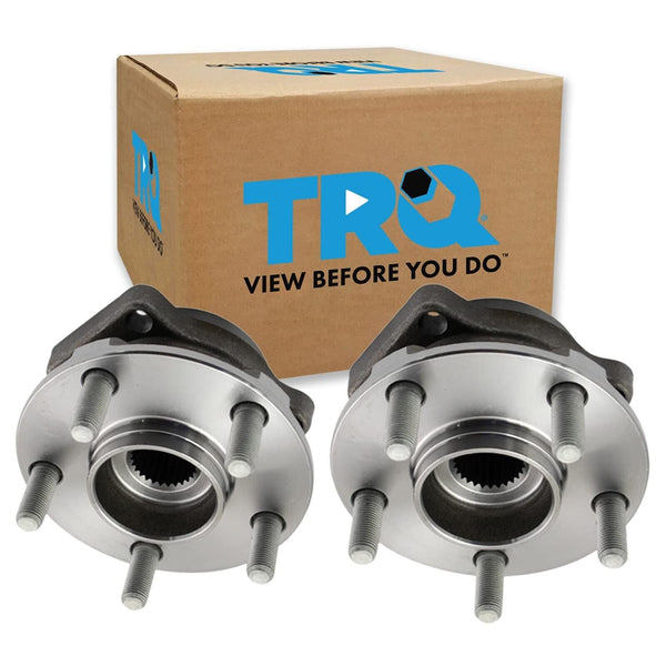 TRQ Front Wheel Bearing & Hub Assembly LH & RH Kit Pair for Subaru New