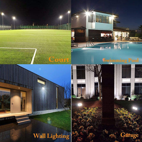 OHLUX LED Flood Lights Outdoor, 6000lumen Superbright, 60W IP66 Waterproof fo...