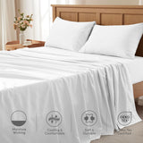 Comfort Spaces Coolmax Moisture Wicking Sheet Set Soft, Fade Resistant, All E...