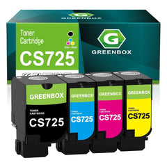 GREENBOX Compatible CS720 CS725 CX725 Toner 74C10K0 74C10C0 74C10Y0 74C10M0 T...