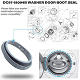 DC97-18094B Washer Door Boot Seal Gasket Diaphragm for Samsung Washing Machin...