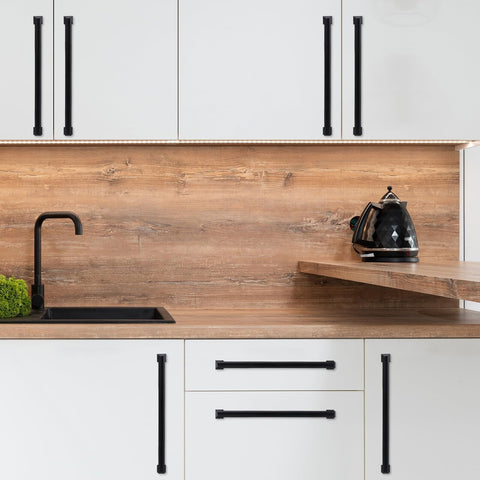 COTYKILEY 10 Pack 10 Inch(256mm) Matte Black Cabinet Handles Black Kitchen Ca...
