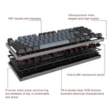 Durgod Taurus K320 TKL Mechanical Gaming Keyboard - 87 Keys - Double Shot PBT...