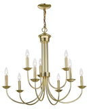 Livex Store 42687-02 Chandelier, Polished Brass 30"L x 30"W x 27"H