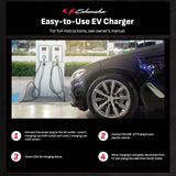 Schumacher SC1455 Level 2 EV Charger - with Adaptor + 28-Foot White and Black