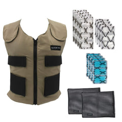 Cooling Vest for Men and Women with 8 Cooling Packs Plus Booster Set-Maintain...