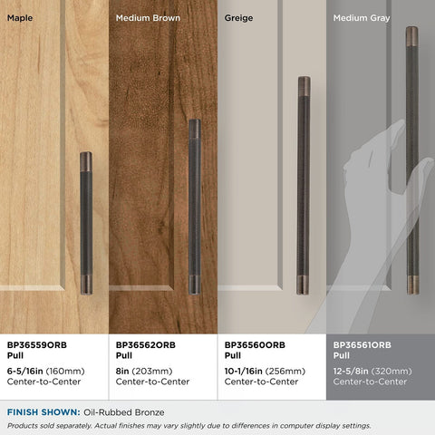 Amerock | Kitchen Cabinet Pull | Oil Rubbed Bronze| 12-5/8 in (320 mm) Center...