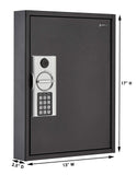 Adiroffice Key Holder Wall Mount - 60 Keys Lock Box with Code, Key Cabinet Wa...