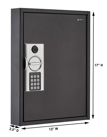 Adiroffice Key Holder Wall Mount - 60 Keys Lock Box with Code, Key Cabinet Wa...