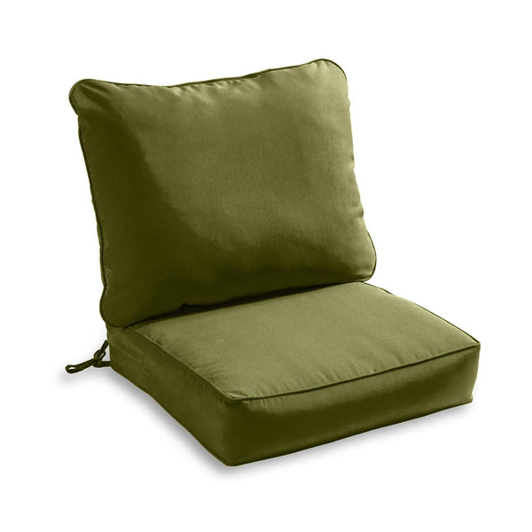 South Pine Porch Outdoor 2-Piece Deep Seat Cushion Set, Hunter Green