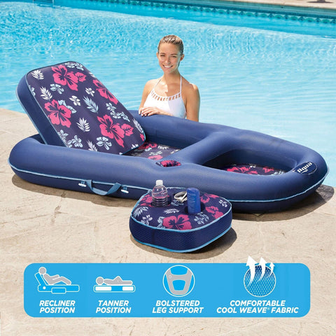 Aqua Campania Ultimate 2-in-1 Pool Float Lounge &#8211; Extra Large &#8211; Infl