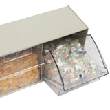 Akro-Mils 06703 TiltView Horizontal Plastic Organizer Storage System Cabinet ...