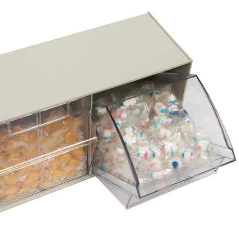 Akro-Mils 06703 TiltView Horizontal Plastic Organizer Storage System Cabinet ...