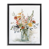 Stupell Industries Warm Summer Meadow Floral Bouquet Still Life Painting, Des...