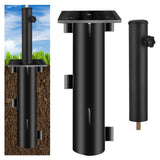 SLIIMU In-ground Umbrella Base with Umbrella Stand Tube, Universal Umbrella G...