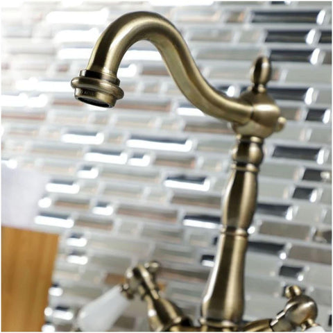 Kingston Brass KS1496PL Heritage Vessel Faucet, 6.31 x 6.44 x 10.69, Polished...