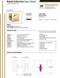 Mega Handles - ROBELL Deadbolt 2 Pack I Entry Deadbolt Lock - Heavy Duty Squa...