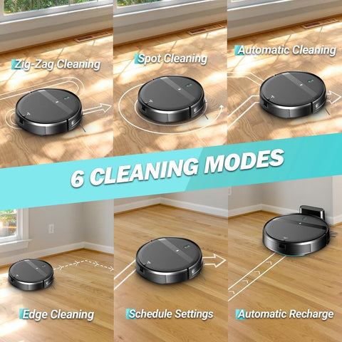 Robot Vacuum and Mop Combo, Tangle-Free Powerful Suction, Robotic Vacuum Clea...