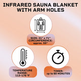 LifePro Sauna Blanket for Detoxification - Regular Black, Black