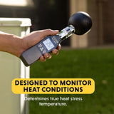 General Tools Deluxe Heat Index Monitor #WBGT8778 With 75 x 75 mm Brass Black...