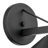 KICHLER Ripley 12" 1-Light Outdoor Wall Light in Black for Exterior Doors, Ga...