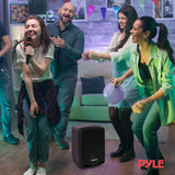 Pyle Bluetooth Karaoke PA Speaker - Indoor / Outdoor Portable Sound System wi...