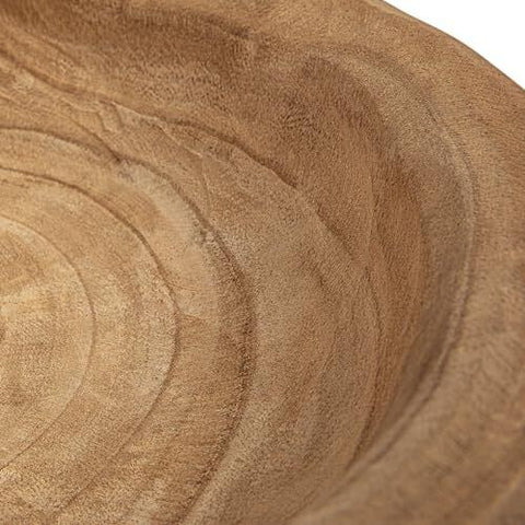 Creative Co-Op Decorative Paulownia Wood Bowl Natural