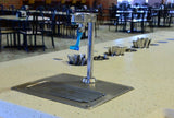 T&S Brass 5GF-12P Glass Filler, 12" Deck Mount Pedestal, 1/2" NPT Male Shank