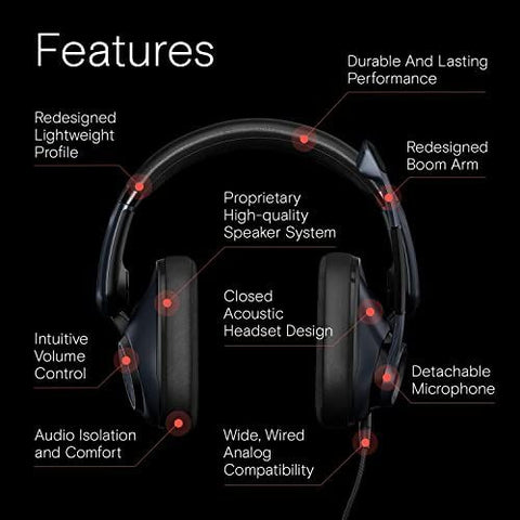 EPOS H6Pro - Closed Acoustic Gaming Headset with Mic - One-size, Black