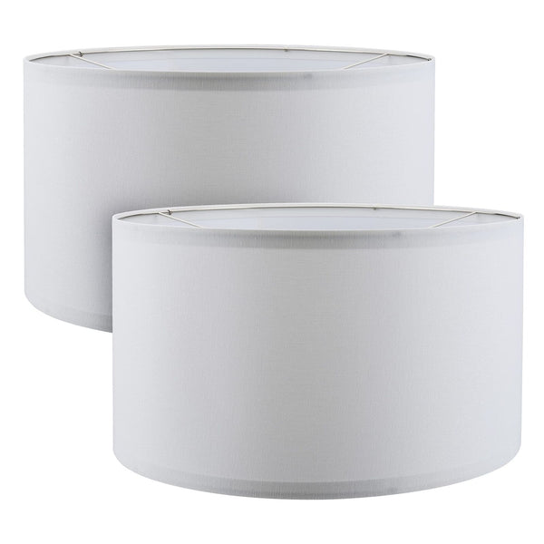 Aspen Creative 38872-2, Drum Collapsible Uno Lamp Shade, White, 16" Top x 16"...
