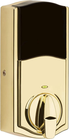 Kwikset 914 Traditional Keypad SmartCode Electronic Lifetime Polished Brass