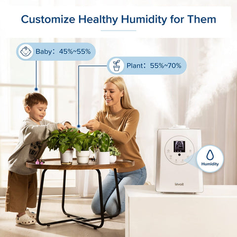 LEVOIT Humidifiers for Bedroom Large Room Home, 6L Warm and Cool Mist Ultraso...