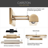 KICHLER Carston 1-Light Picture Light, Updated Traditional Light in Polished ...