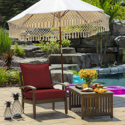 Arden Selections Outdoor Deep Seat Set, 24 x 24, Rain-Proof, Fade Resistant, ...