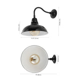 JONATHAN Y JYL7613B Aurora 12.25" 1-Light Farmhouse Industrial Indoor/Outdoor...