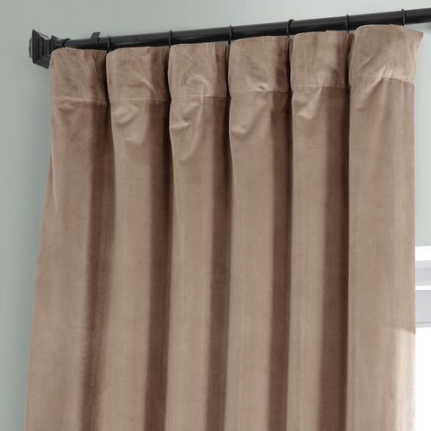 HPD HALF PRICE DRAPES Signature Plush Velvet Blackout Curtains for Bedroom (1...