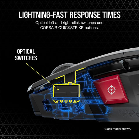 Corsair M65 RGB Ultra Wireless Tunable FPS Gaming Mouse - Sub-1ms Slipstream ...