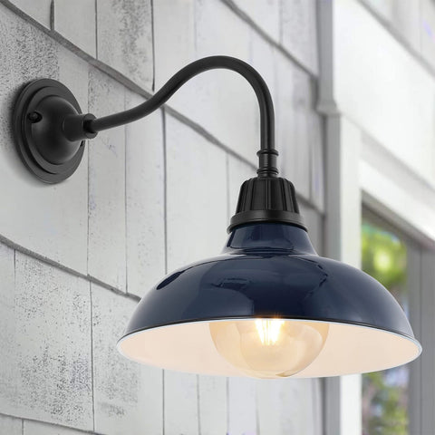 JONATHAN Y JYL7613C Aurora 12.25" 1-Light Farmhouse Industrial Indoor/Outdoor...