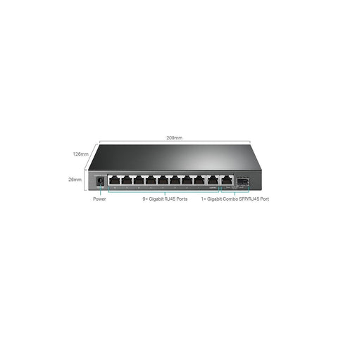 TP-Link TL-SG1210MPE | 8 Port Gigabit PoE Switch | Easy Smart Managed | 8 PoE...