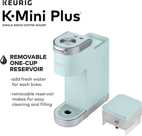 Keurig K-Mini Plus Single Serve K-Cup Pod Coffee Maker, Misty Green