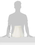 Royal Designs Scalloped Oval Bell Designer Lamp Shade, White, (7 x 5.25) x (1...