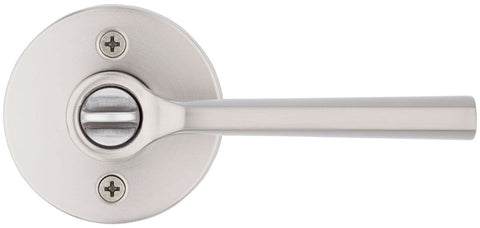 Kwikset 740LSLRDT-11PS Lisbon Lever with Round Rose Entry Door Lock SmartKey ...