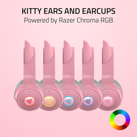 Razer Kraken Kitty V2 BT Wireless RGB Headset: Chroma Classic Black