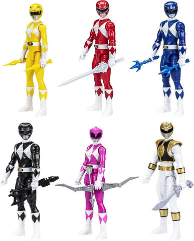 Power Rangers Mighty Morphin Multipack 12-inch Action Figure 6-Pack, Toys wit...