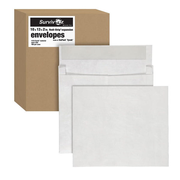 Quality Park Survivor 10x13 Inch Catalog Envelopes made with 18 lb DuPont Tyv...