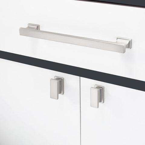 COTYKILEY 10 Pack 7 Inch(177mm) Brushed Satin Nickel Cabinet Handles Kitchen ...