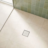 hansgrohe RainDrain Brilliance Square Tileable Shower Drain Set with Rough an...