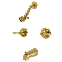 Kingston Brass KB247AL Victorian Tub and Shower Faucet, Brushed Brass 72 x 8 ...