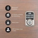 Kwikset 99420-001 Aura Bluetooth Programmable Keypad Door Lock Satin Nickel